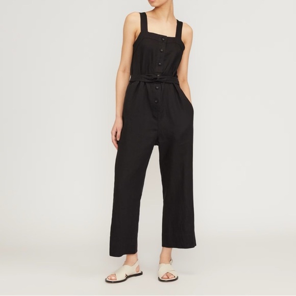 Everlane Linen Button Up Jumpsuit - Picture 1 of 4